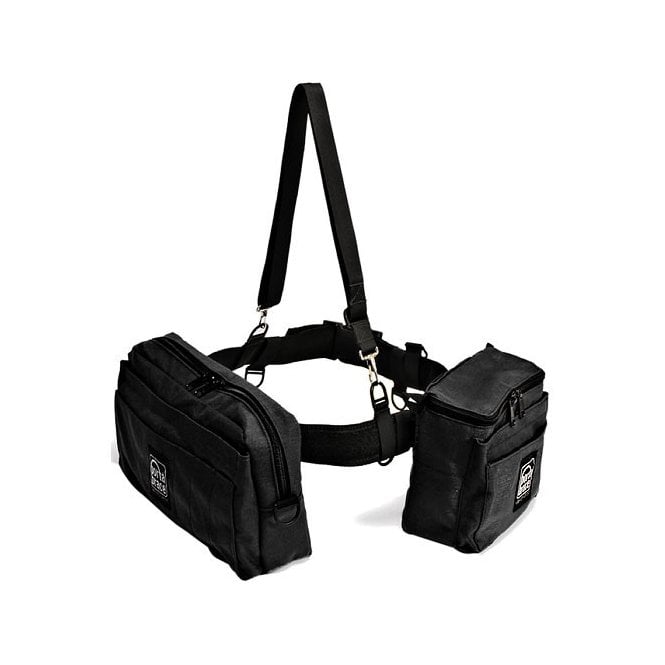 Portabrace BP-2B Durable Cordura Pouches Worn on Nylon Belt (2 pouches, Black)