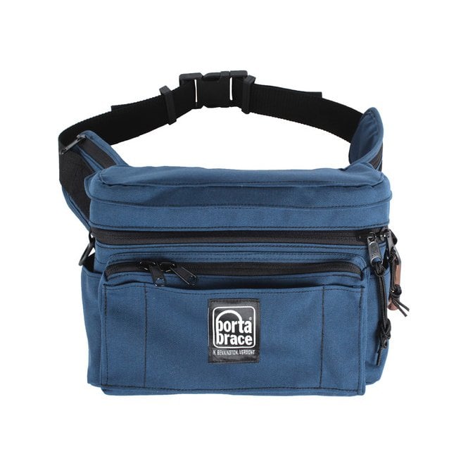 Portabrace HIP-3 Hip Pack for Small Camcorders and Accessories (Large, Signature Blue)