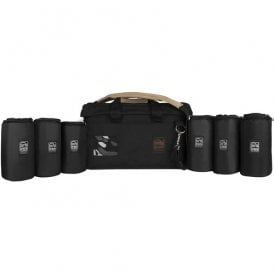 LB-LC47 Rigid-Frame Padded Carrying Case with Two 7" & Four 4" Lens Cups