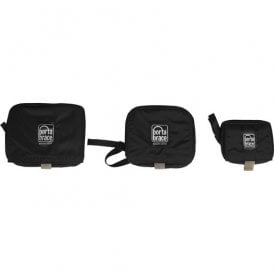 LC-CAPSET Protective Nylon Lens Cover with Elastic Cinch to Secure to Lens - Set of 3