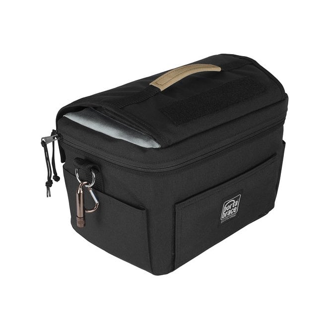 Portabrace MS-D850 Custom Messenger Style DSLR Camera Case for Nikon D850 (Black)