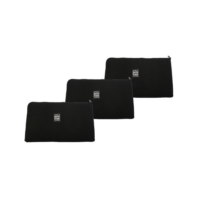 Portabrace PB-B12213 Zippered Padded Pouches (Set of 3, Black)
