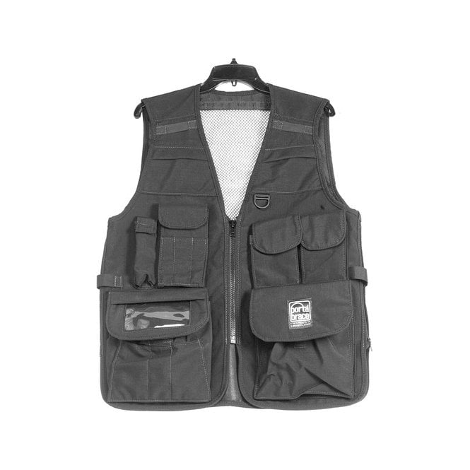 Portabrace VV-MBL Videographer Vest (Medium, Black)