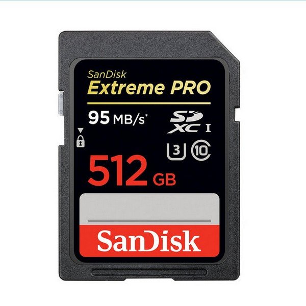 Sandisk SDSDXPA-512G-G46 512GB Extreme Pro SDXC 95MB/s Card