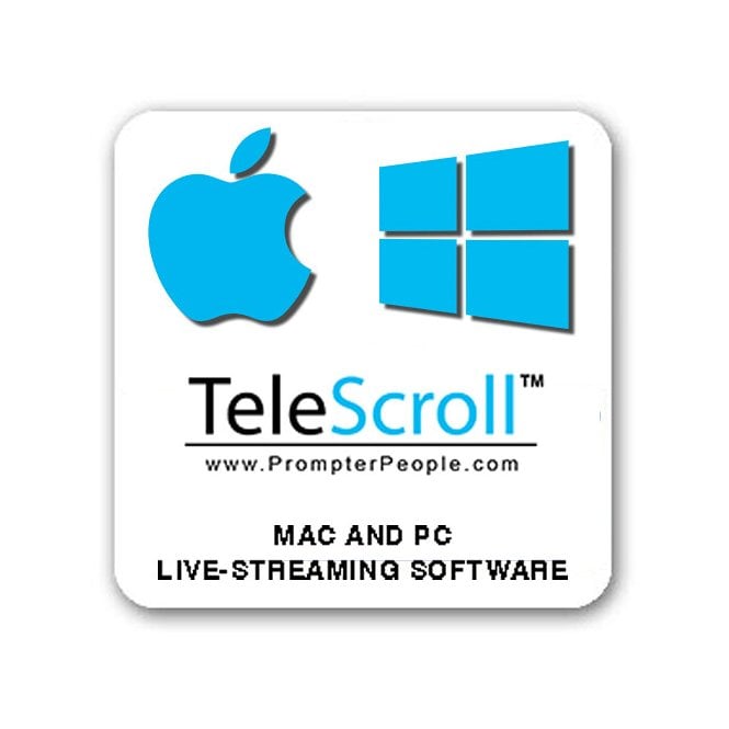 PrompterPeople SW-TSCROLL Telescroll PC and Mac Teleprompter Software Download