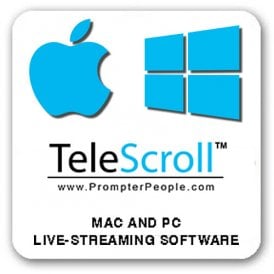 SW-TSCROLL Telescroll PC and Mac Teleprompter Software Download