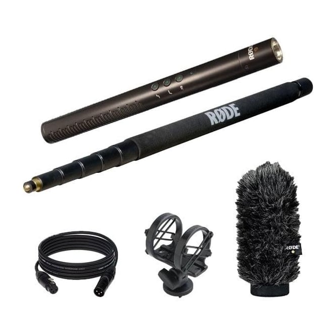 Rode NTG4+ Directional Condenser Microphone Inbuilt Battery package C
