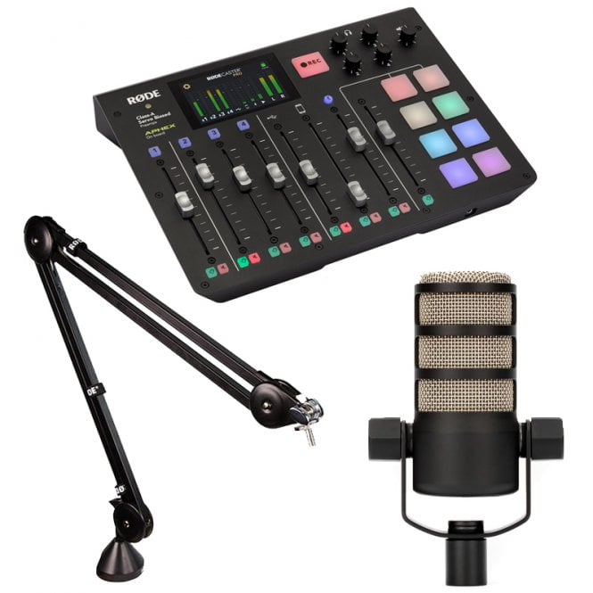 Rode CASTERPRO Integrated Podcast Production Studio package b