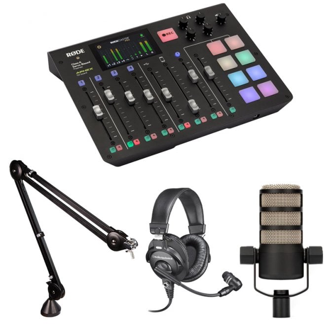 Rode CASTERPRO Integrated Podcast Production Studio package c