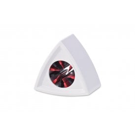 107317 20 x Single Triangular White Mic Flag