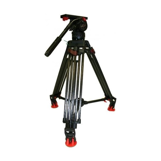 Sachtler Used Video 15SB, 2 Stage ENG Carbon Fiber legs, Speed lock, Mid Level spreader, rubber feet and soft case