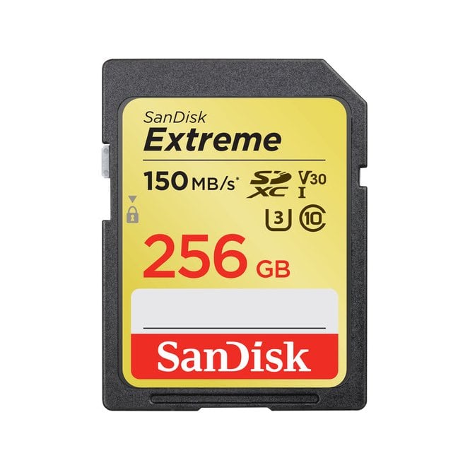 Sandisk 256GB Extreme SDXC 150MB/s UHS-I Memory Card