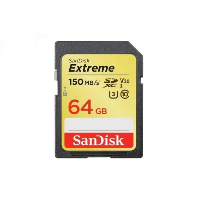Sandisk  Extreme 64gb Sdxc UHS-I Class10 Memory Card