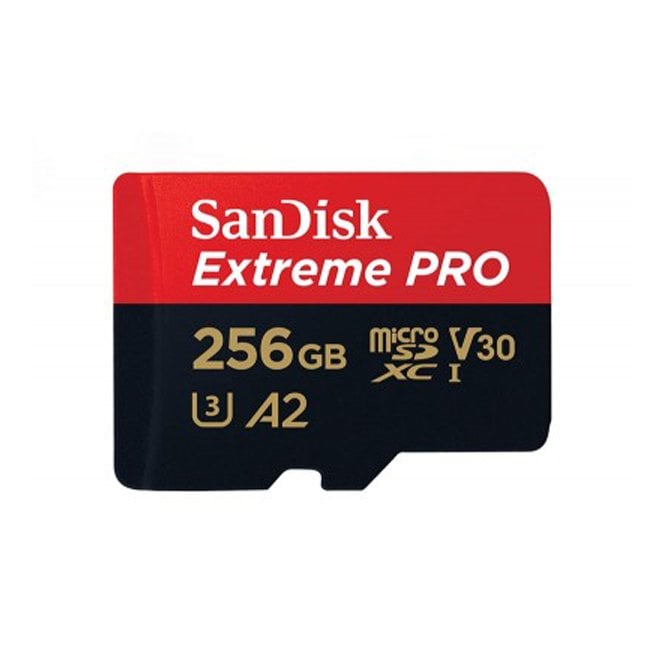 Sandisk Extreme Pro microSDXC (170MB/s) with SD Adapter - 256GB