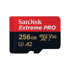 Extreme Pro microSDXC (170MB/s) with SD Adapter - 256GB
