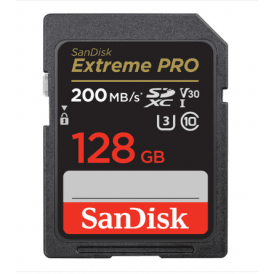 SanDisk Extreme PRO SDXC 200,90MB/s 128GB Memory card