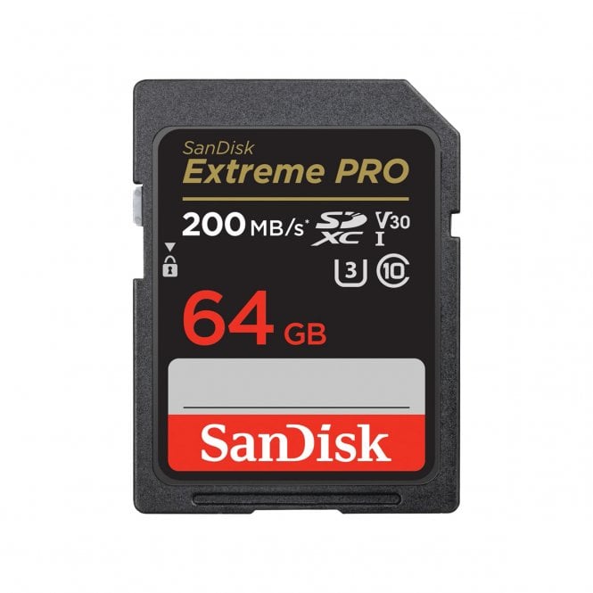 Sandisk  Extreme PRO SDXC 200MB/s & 90MB/s memory card