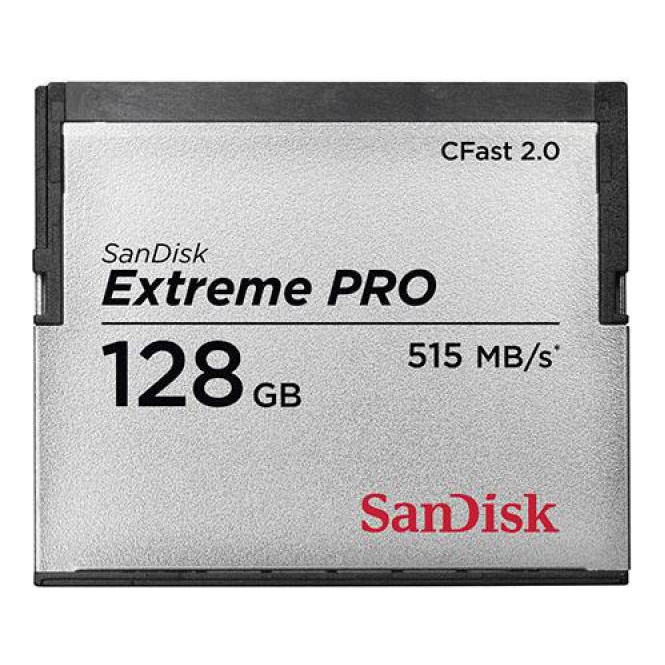 Sandisk SDCFSP-128G-G46 128GB CFast 2.0 Extreme Pro Memory Card, Ex Display