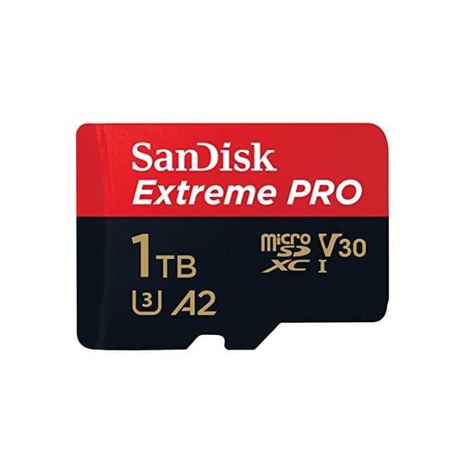 Sandisk SDSQXCD-1T00-GN6MA Extreme PRO microSDXC 200MB/s and 140MB/s A2 C10 V30 UHS-I U3 - 1TB
