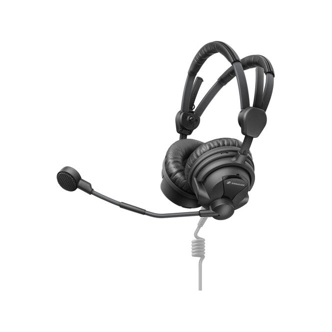 Sennheiser  Closed on-ear headset for outdoor broadcast application, ActiveGard© limiting technology with three switchable attenuation  settings (off/ 95 dB/ 110 dB), supercardioid dynamic microphone, cable not included