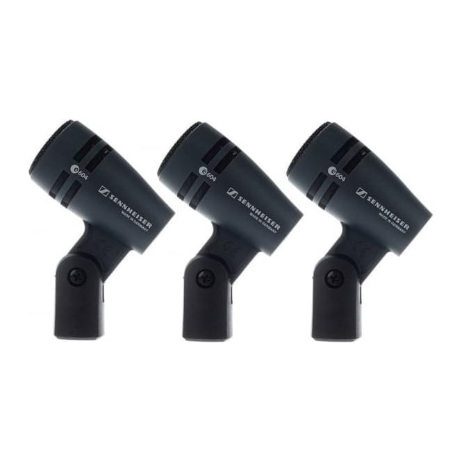 Sennheiser e 604 Microphone Dynamic Instrument Microphone (3-Pack)