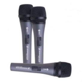 e835-S Cardioid Vocal Microphone - 3 Pack