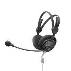 Sennheiser HMD 46 Dual-Ear On-Ear Open-Back Broadcast Headset with Dynamic Mic (No Cable)