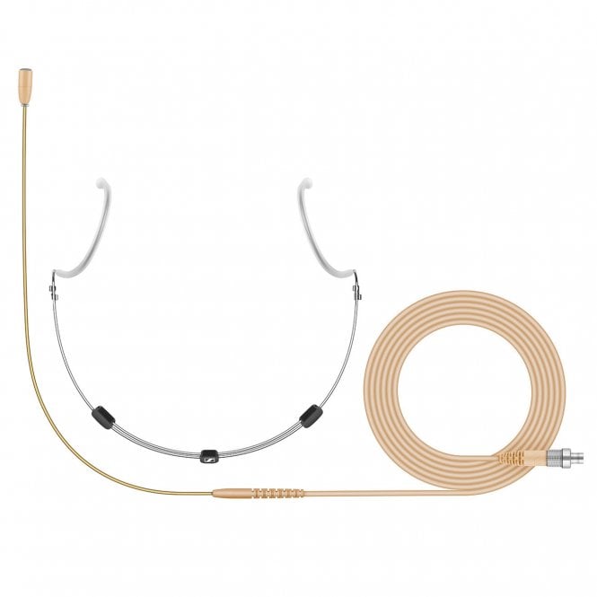 Sennheiser HSP ESSENTIAL OMNI-BEIGE-3-PIN Neckworn Microphone with 3-Pin LEMO Connector (Beige)