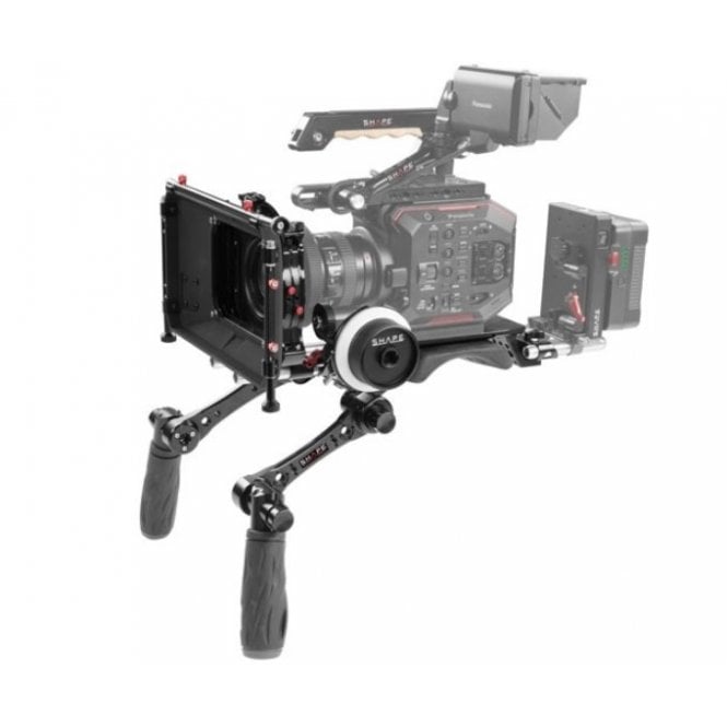 Shape  Compact REVOLT shoulder baseplate (BP20) with follow focus HAND15 shadow and matte box kit