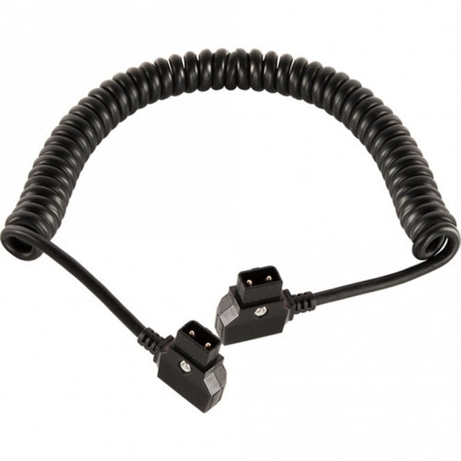 Shape D-TAP20 12 VDC D-Tap Male to D-Tap Male Coiled Cable (20'')