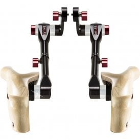 Double Telescopic Wooden Handle Grips for ARRI Rosettes