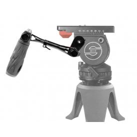 Shape Sachtler tripod pan telescopic handle with push-button