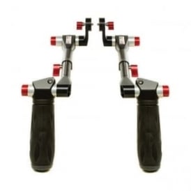 Telescopic Handles with ARRI Rosettes (Black & Red)