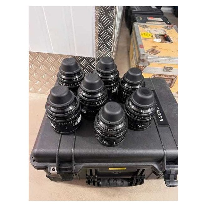 Sigma  Cine Primes PL FF set of 7 (metric) Lens, used