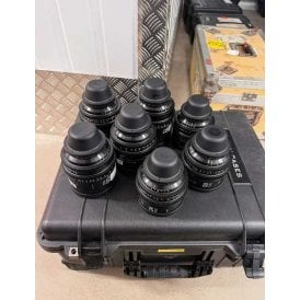 Sigma Cine Primes PL FF set of 7 (metric) Lens, used