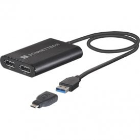 SON-USB3-DDP4K Dual 4K 60Hz DisplayPort Adapter for M1 Thunderbolt Macs