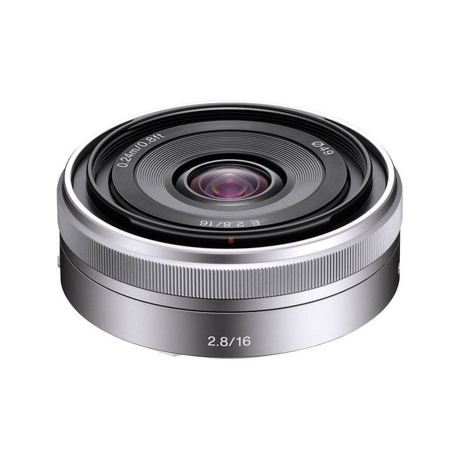 Sony 16mm f/2.8 Wide-Angle Alpha E-Mount Lens (sliver)