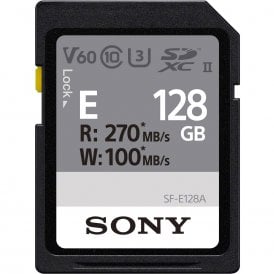 Sony E Series Uhs-I SD r270 w120 v60 128gb