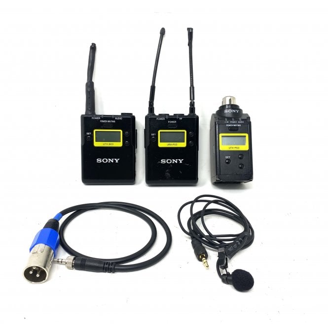 Sony  ENG UHF Wireless Set: UTX-B03, URX-P03 & UTX-P03 Transmitter, Used