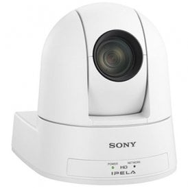 Full HD remotely controlled PTZ colour video camera with IP streaming (White)