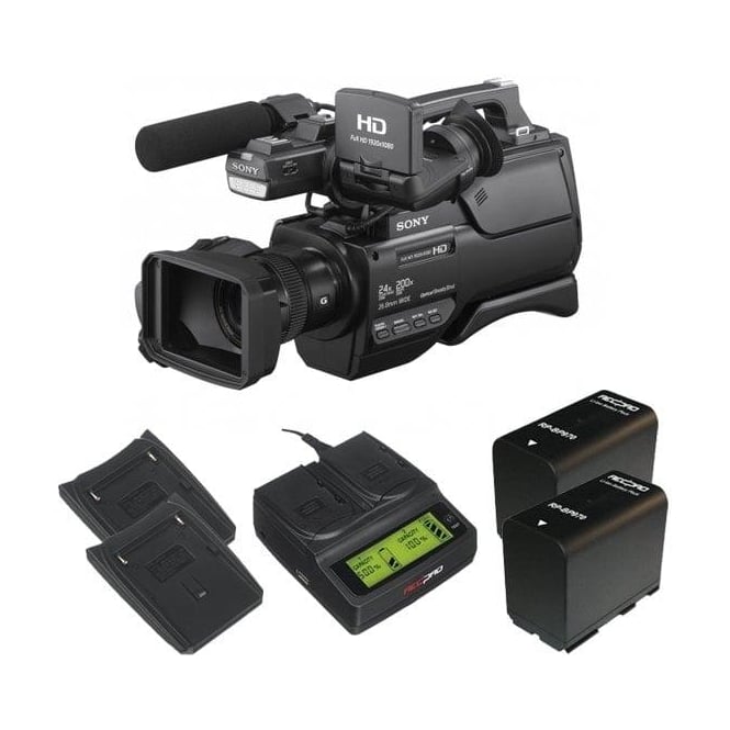 Sony HXR-MC2500E HD / SD NXCAM AVCHD Camcorder with the charger and 2 batteries package b