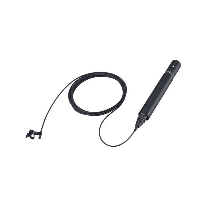 Sony Miniature Broadcast Quality Wired Lavalier (tie clip) Microphone with PSU