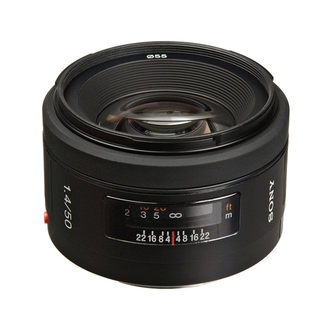Sony SAL-50F14.AE 50mm f/1.4 Alpha A-Mount Standard Prime Lens