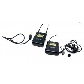 Sony URX-P03 & UTX-B03 Wireless Microphone System, w/ Mic, Clip & XLR Cable, used