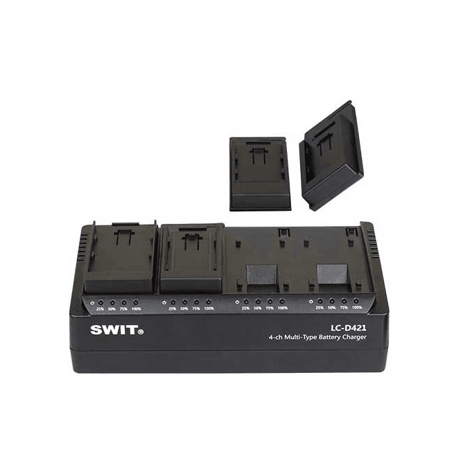 Swit  LC-D421U KIT 4 Channel DV charger with 4x Sony BP-U style plates