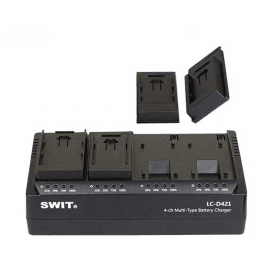 SWIT LC-D421U KIT 4 Channel DV charger with 4x Sony BP-U style plates