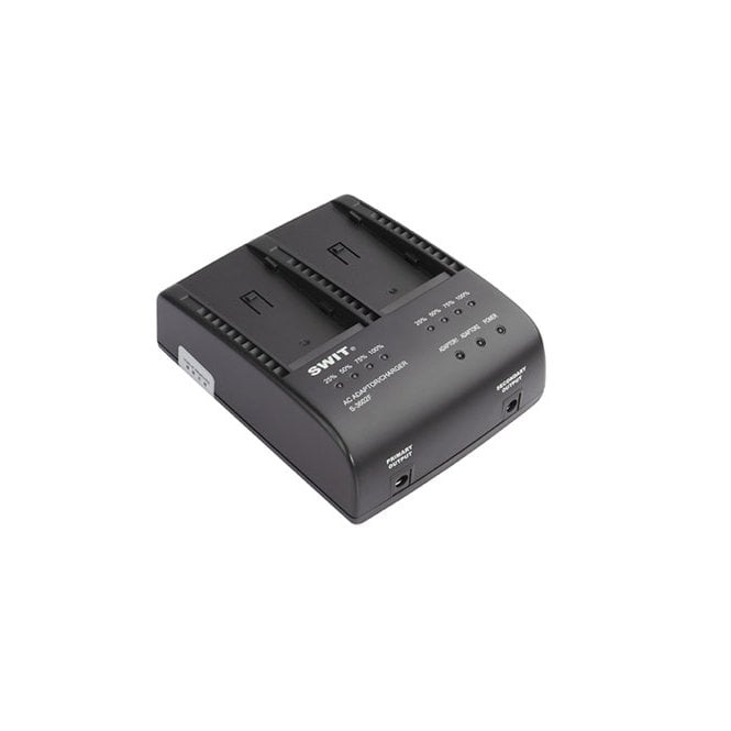 Swit S-3602F 2-Channel Sony NP-F Charger and Adaptor