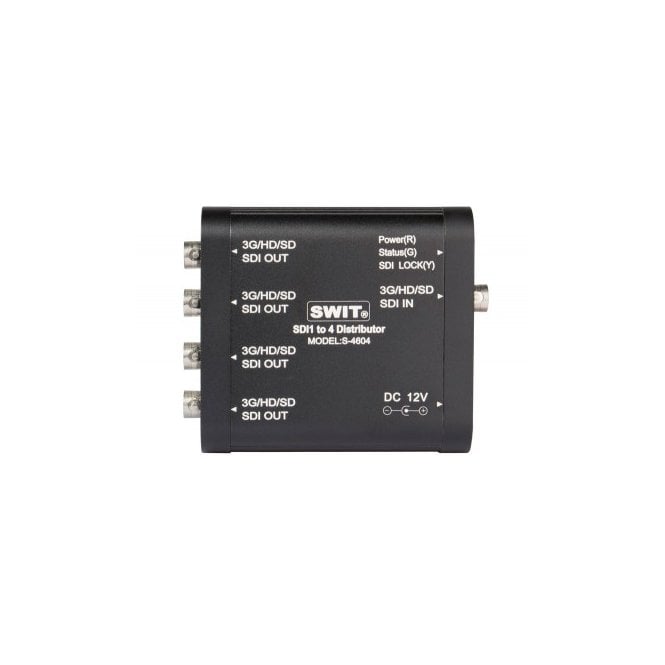Swit  S-4604 Heavy Duty 3G-SDI 1 to 4 Distributor and Amplifier