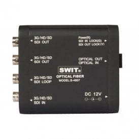 SWIT S-4607 Heavy Duty Bi-directional 3G-SDI / Optical converter