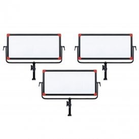 SWIT Set of 3 x TLCI-99 90W LED Panel Light, ultra slim, V-Mount